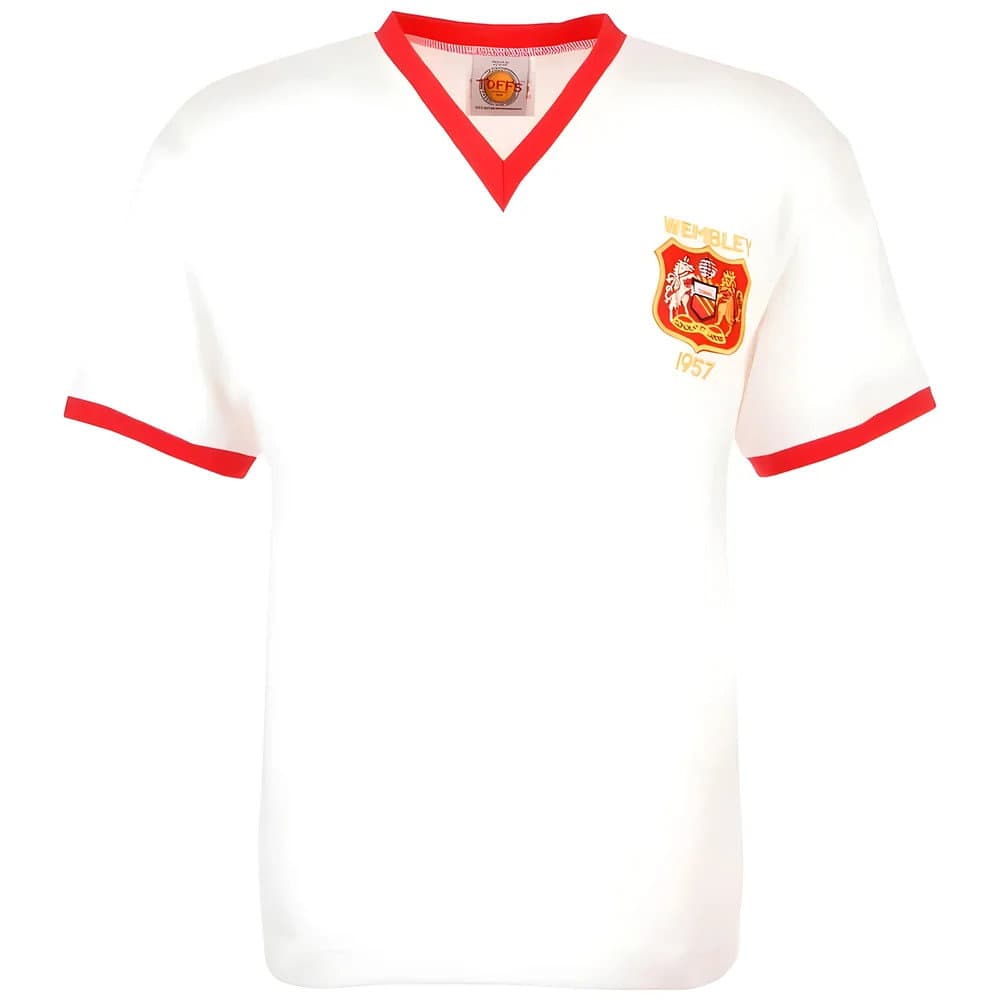 Manchester Reds 1957 FACF Kids Retro Football Shirt