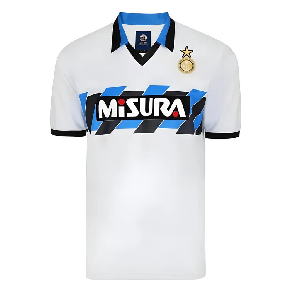 Score Draw Internazionale 1990 Away Retro Football Shirt