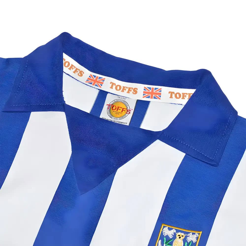 Sheffield Wednesday 1970s Kids Stripe Retro Football Shirt