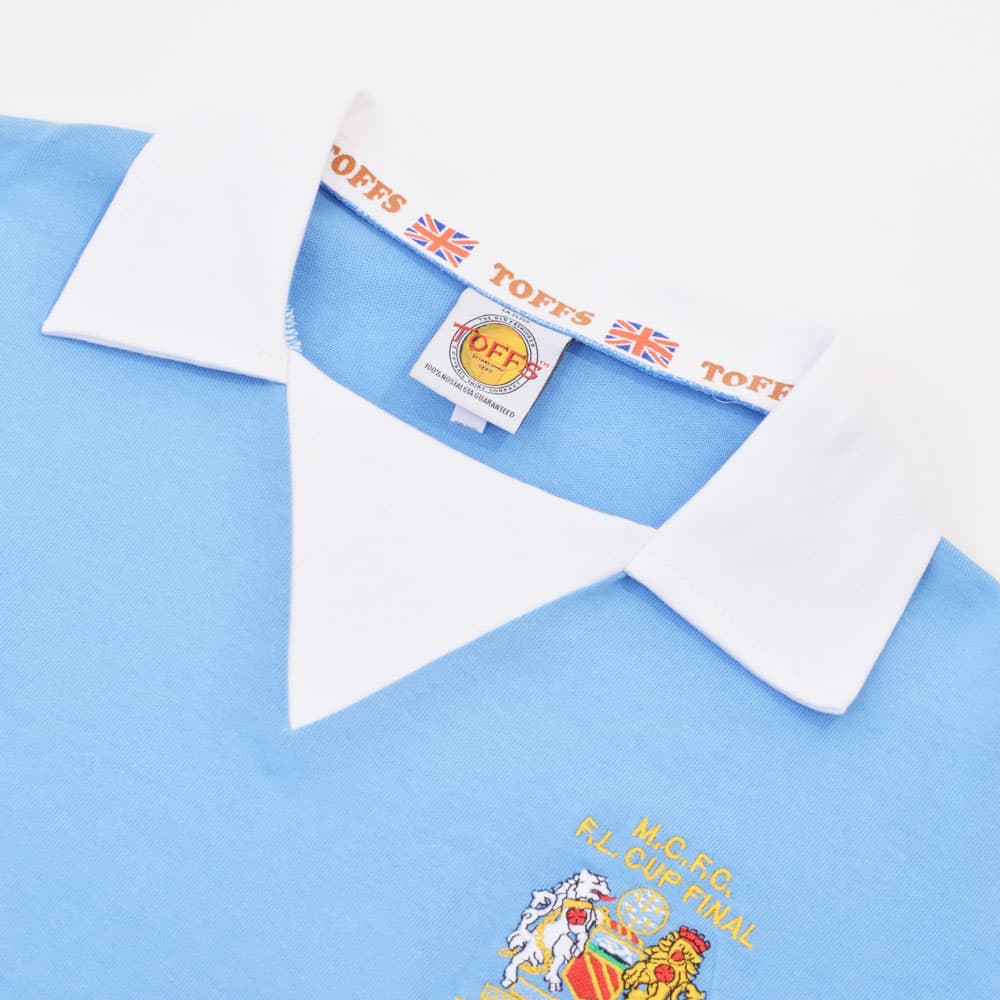 Manchester City 1976 FL Cup Final Retro Football Shirt