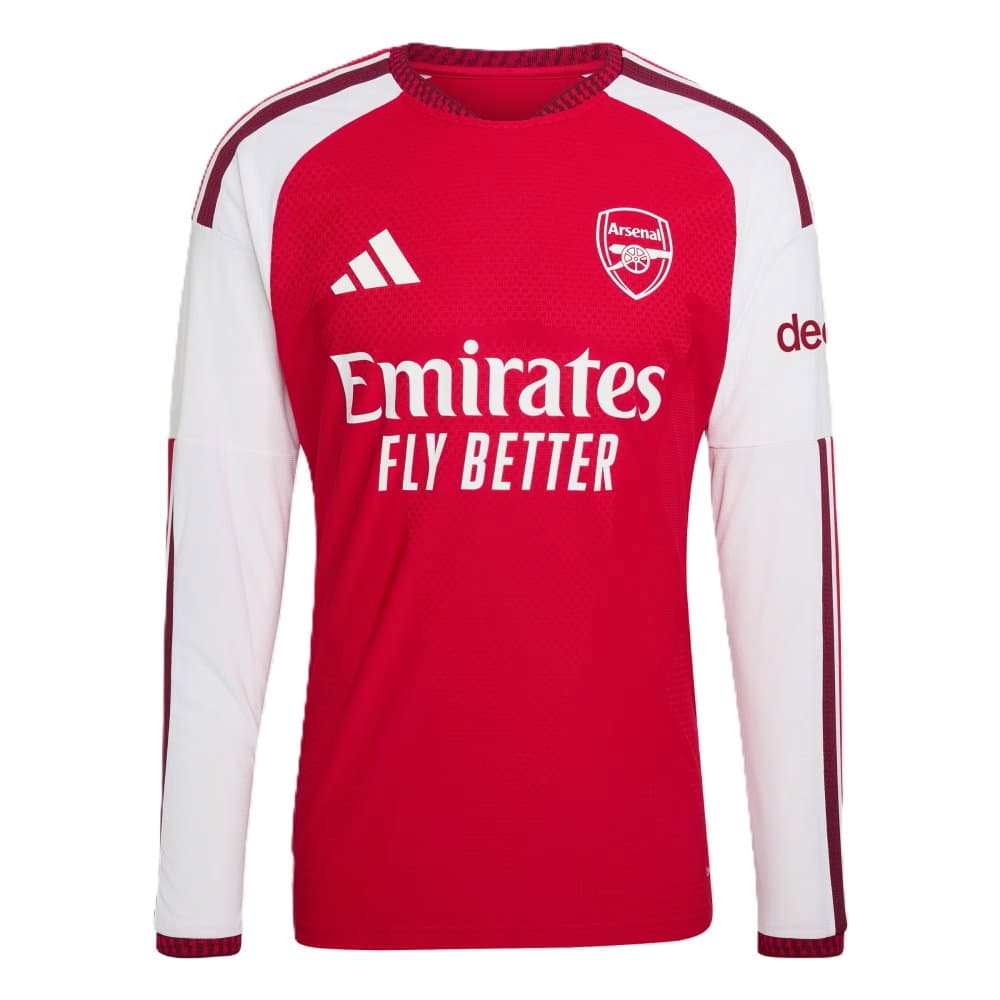 2026-2027 Arsenal Authentic Long Sleeve Home Shirt