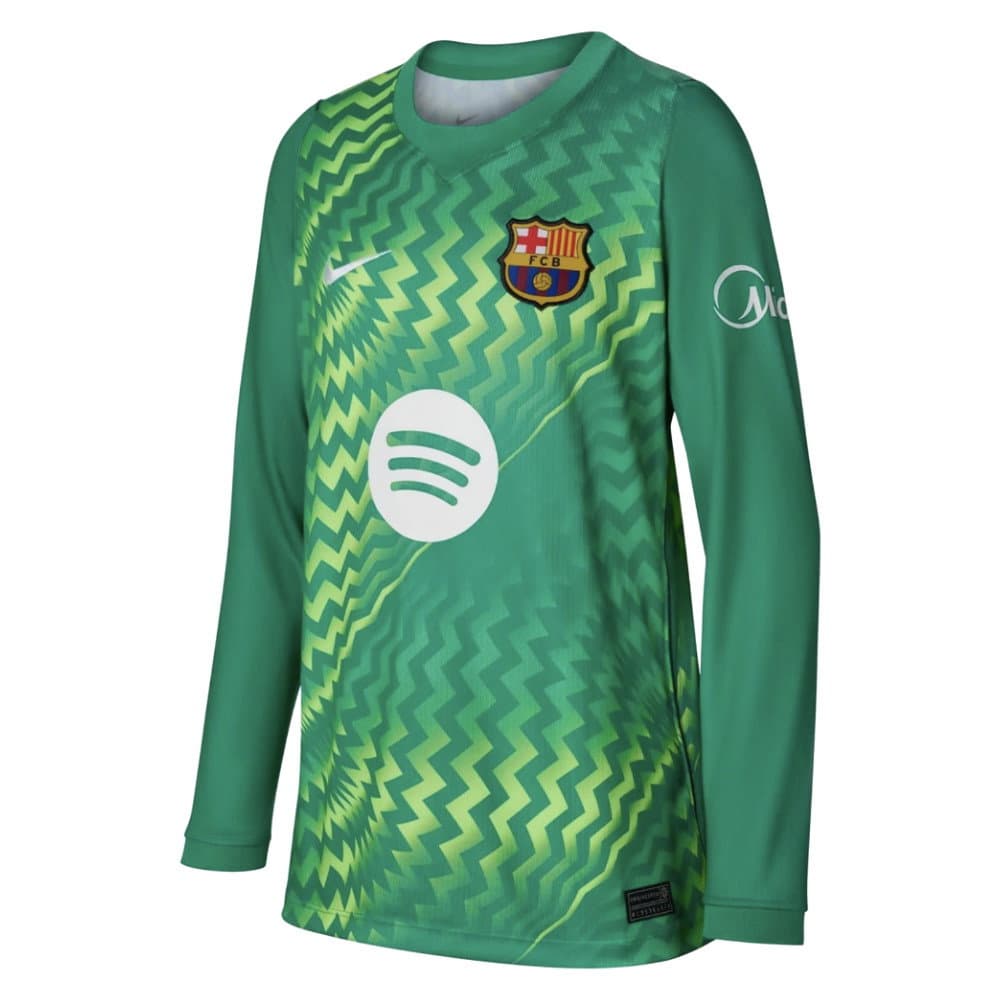 2026-2027 Barcelona Home Goalkeeper Shirt (Stadium Green) - Kids
